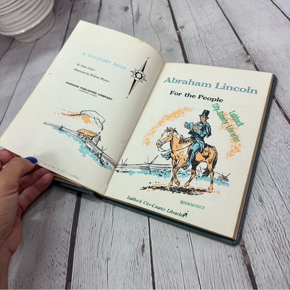 vintage 1960 Abraham Lincoln for the people by anne colver Discovery Book - Picture 7 of 9